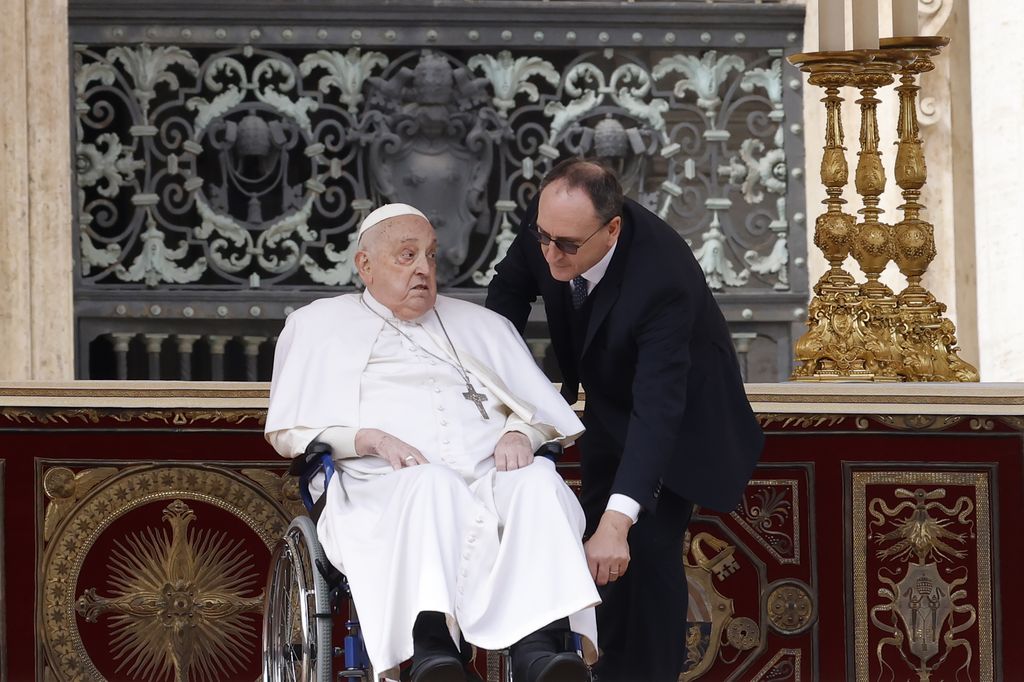 El Papa Francisco en el Domingo de Ramos en la Plaza de San Pedro, en El Vaticano, el pasado 13 de abril.  