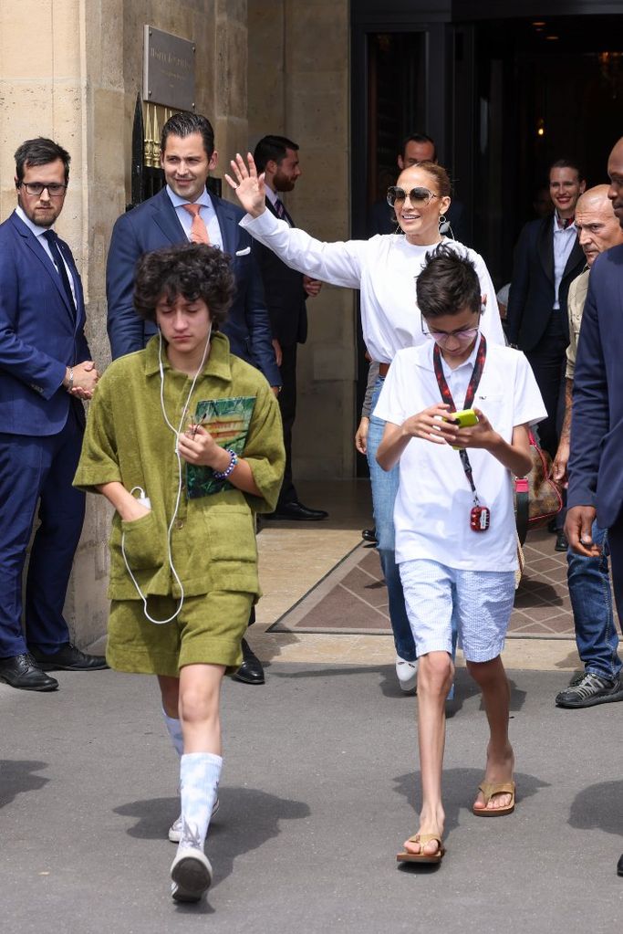 Jennifer Lopez y sus hijos