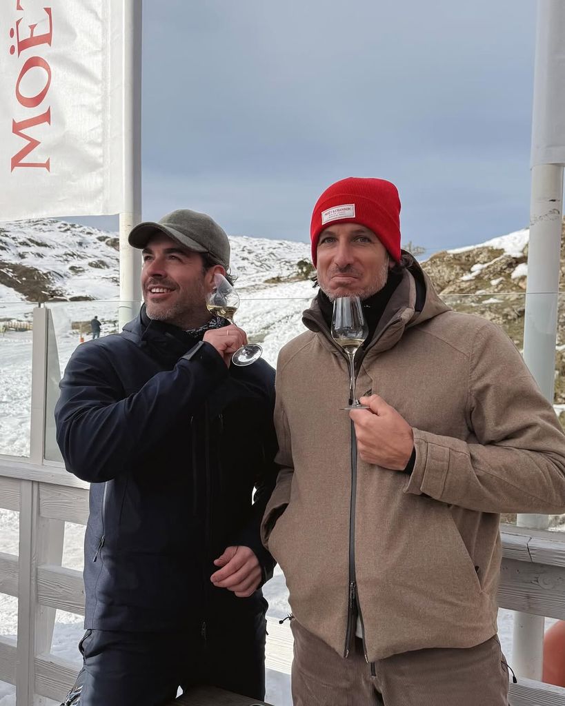 Feliciano López y Haryán Rodríguez en Baqueira.
