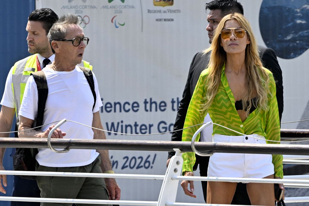 Brian Grazer y su mujer, Veronica Smiley Grazer, en Venecia, para la boda de Jeff Bezos y Lauren Sánchez