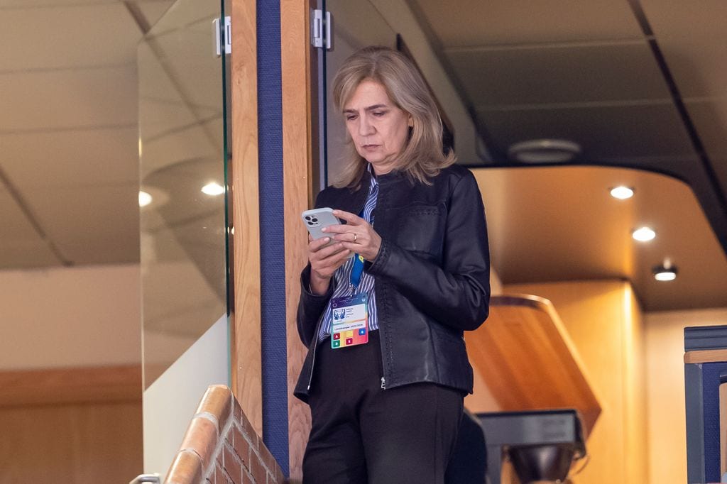 La infanta Cristina en el debut de Pablo Urdangarin con la selección española de balonmano