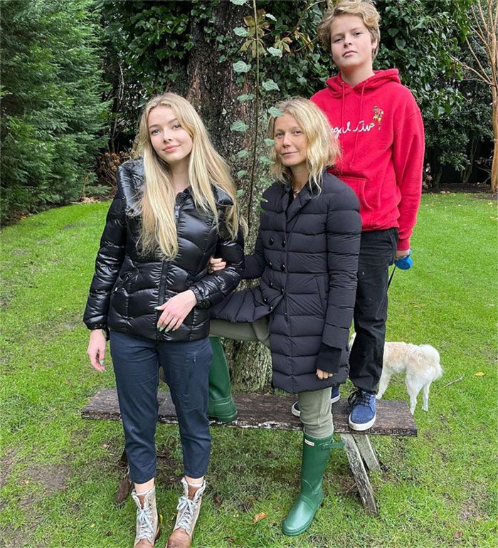 Gwyneth Paltrow y sus hijos Apple y Moses