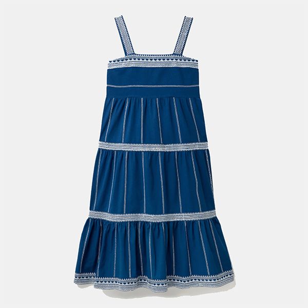 vestido algodon azulverano