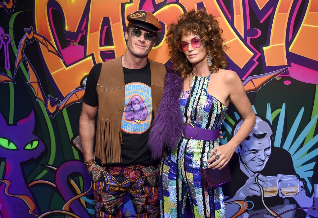 Rande Gerber y Cindy Crawford en la fiesta de Casamigos que la marca celebraba cada Halloween, esta fue en el 2019