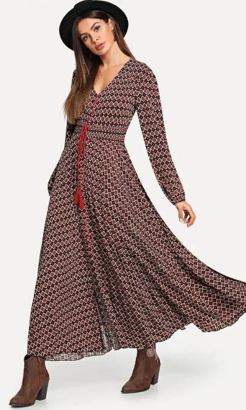 romwe maxi dress