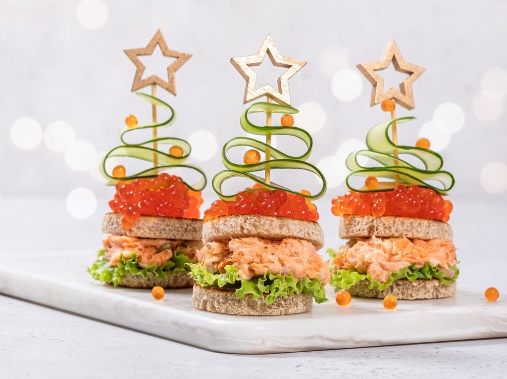 Arbolitos de salmón.