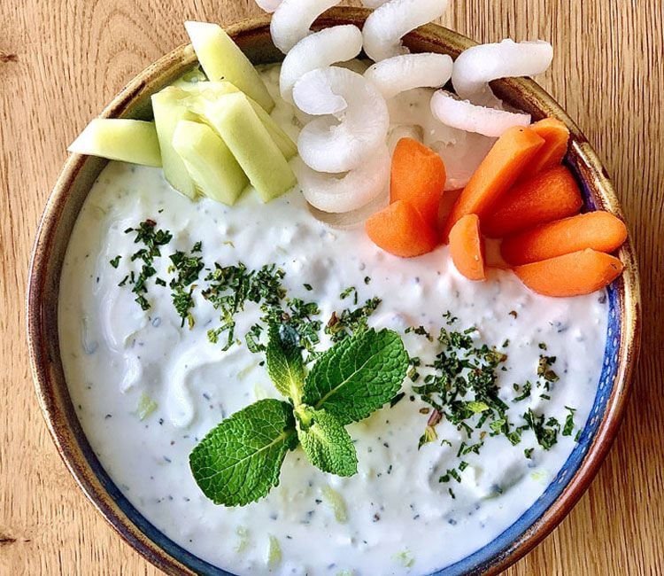 'Tzatziki' de queso crema 