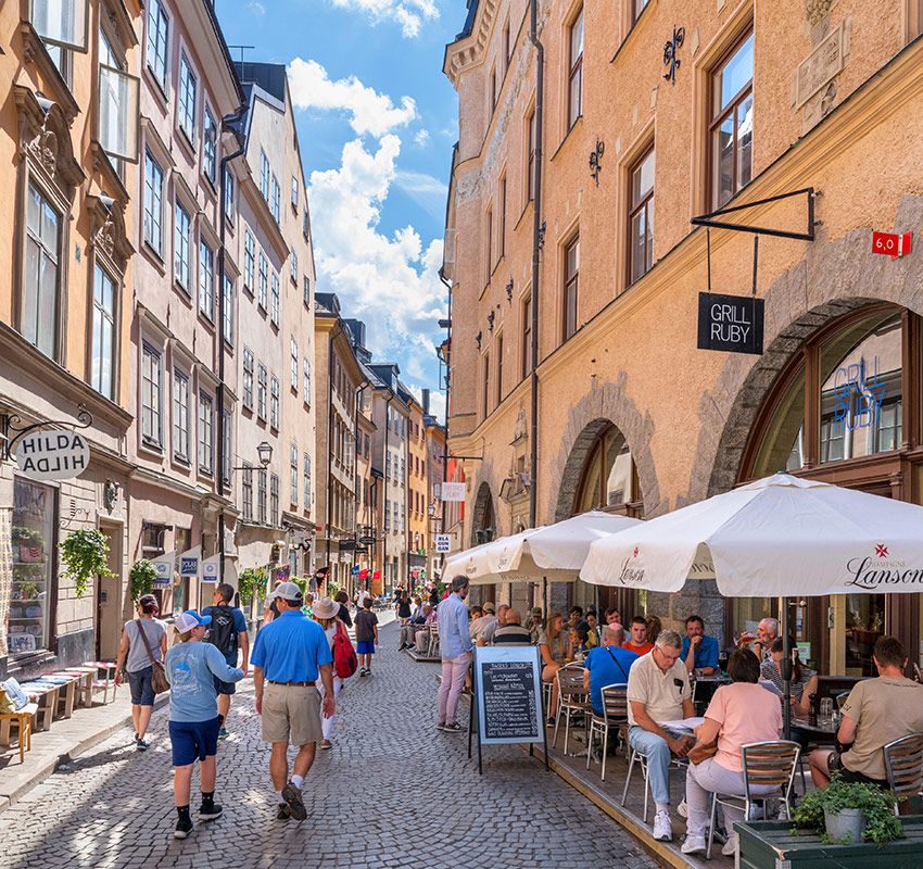 Österlånggatan, Gamla Stan, Estocolmo, Suecia