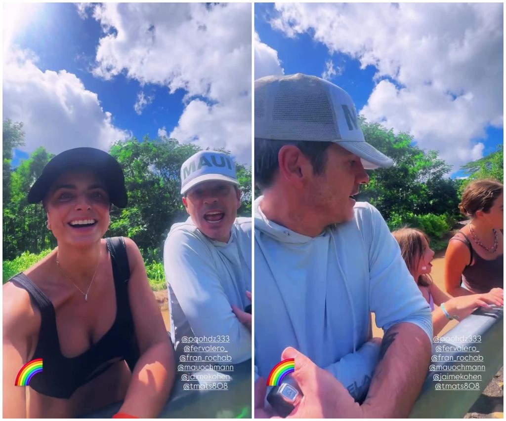 Aislinn se dejó ver muy feliz junto a Mauricio y Kailani en su viaje a Hawái.