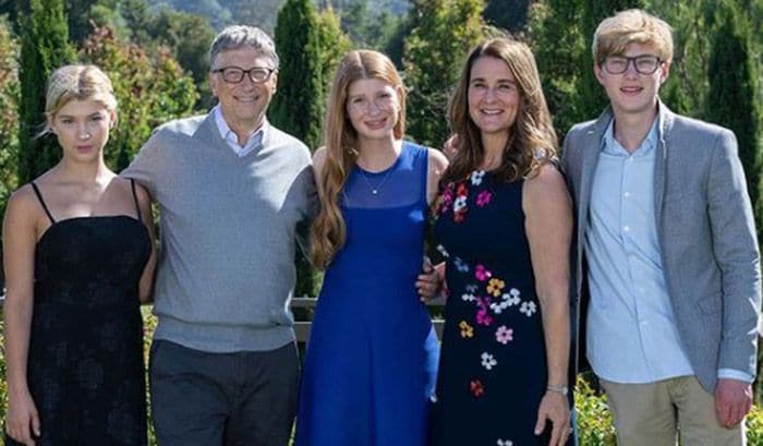 Familia Melinda y Bill Gates 