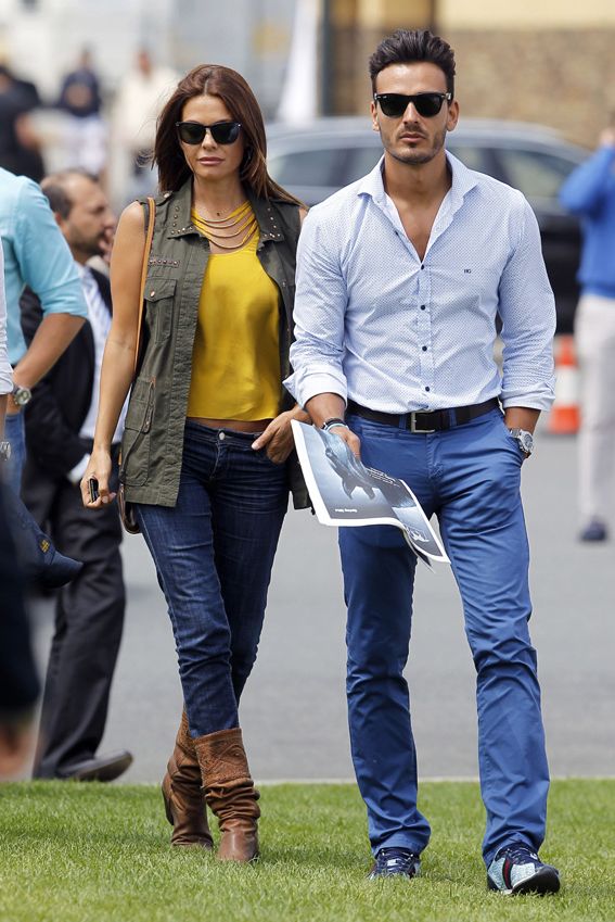Javier Lorenzana con María José Suárez