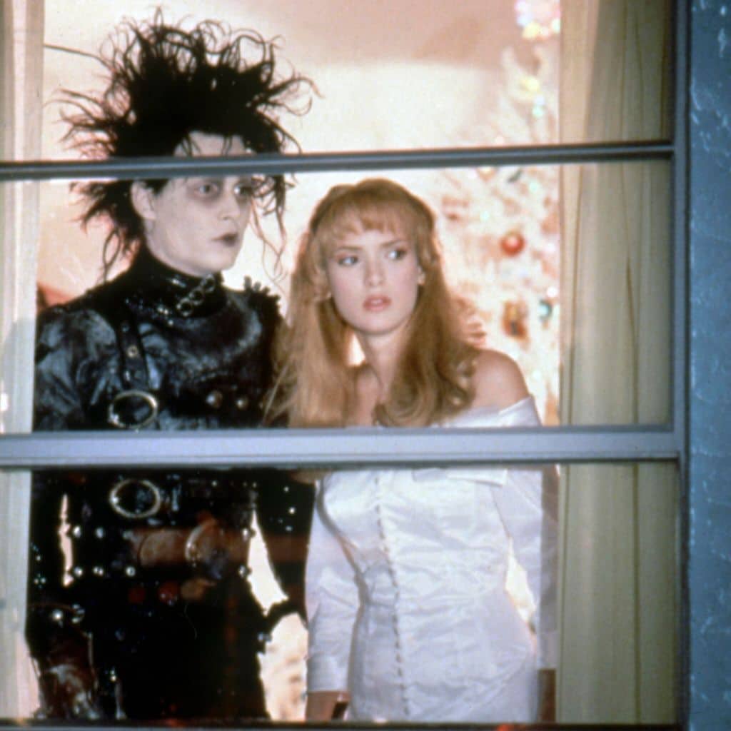 on the set of edward scissorhands