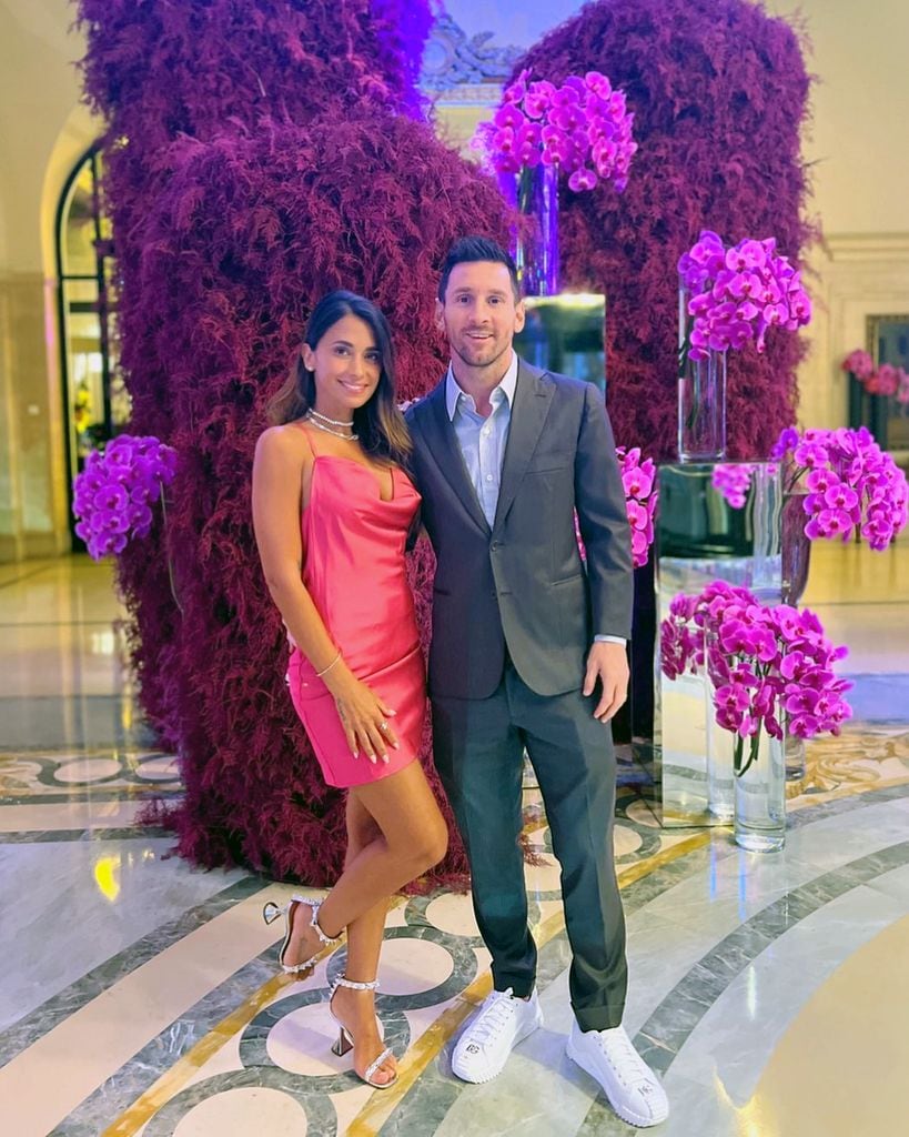 Antonela Roccuzzo y Leo Messi