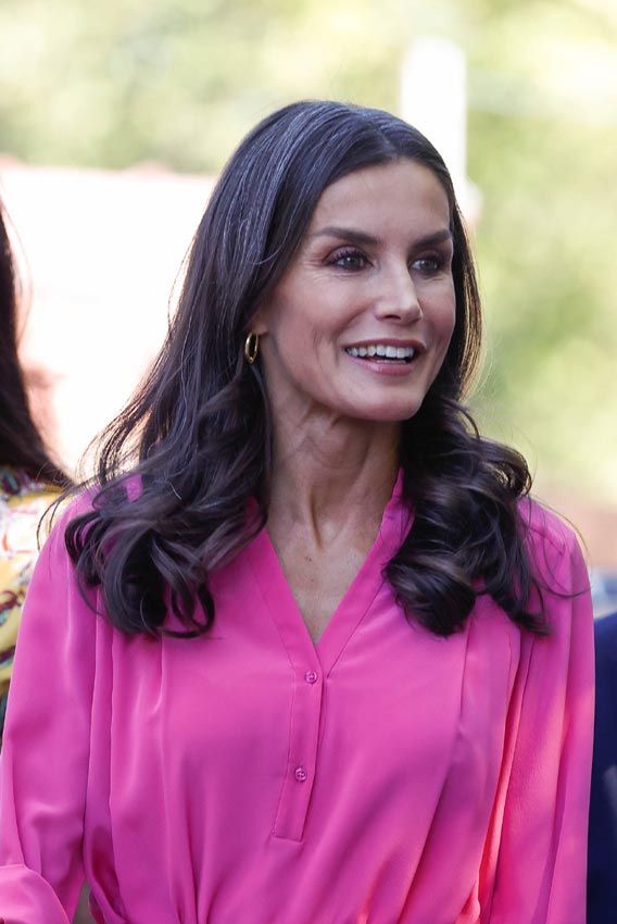 Primer plano de la reina Letizia