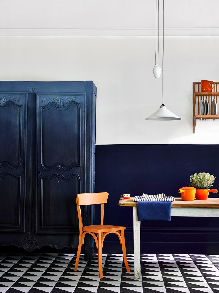 Cocina azul