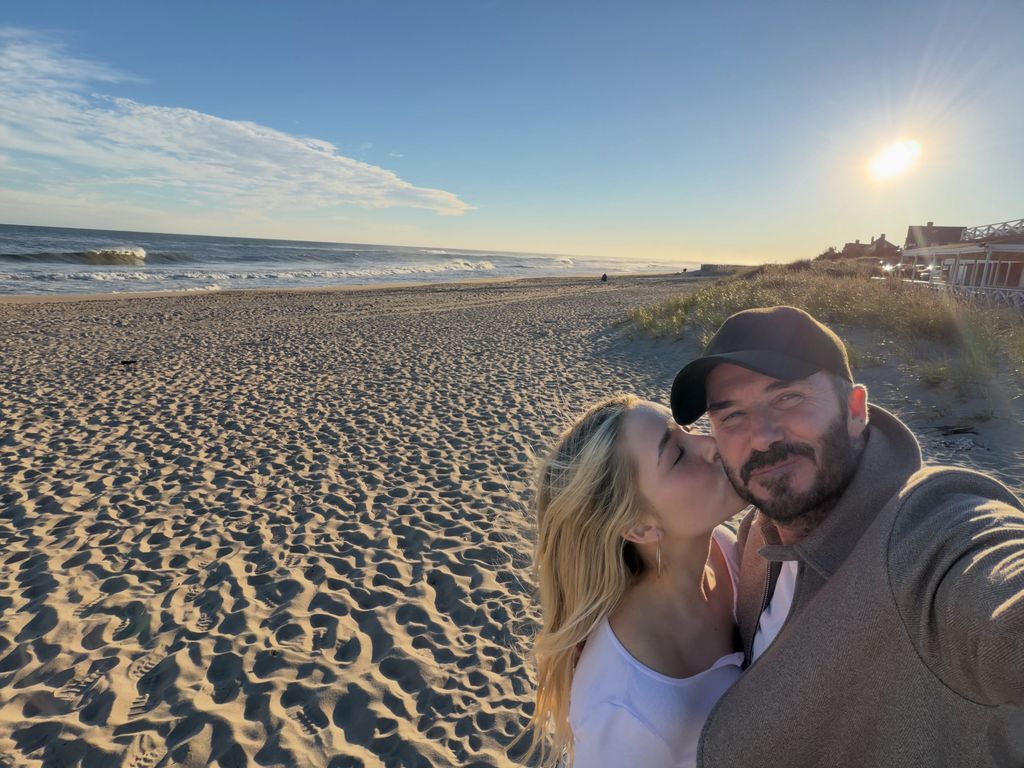 David Beckham con su hija Harper, en una escapada de padre e hija.