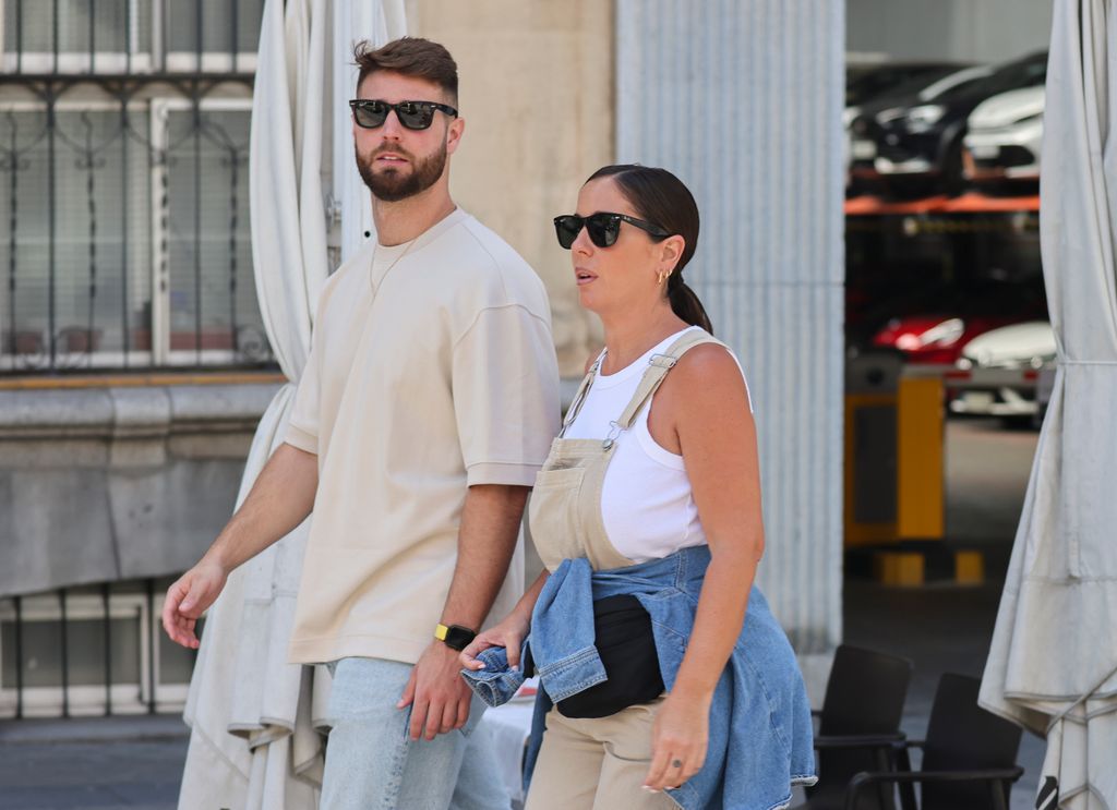 Anabel Pantoja and her boyfriend David RodrÃguez in Madrid. May 11 2024