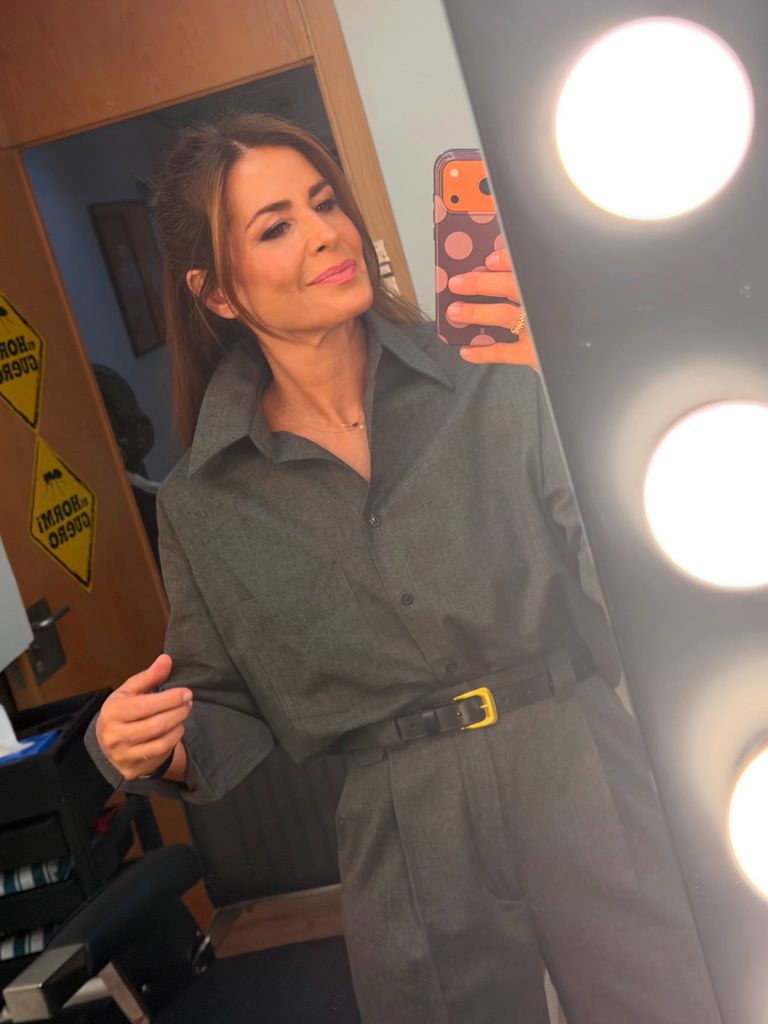 Nuria Roca en el camerino de 'El Hormiguero'