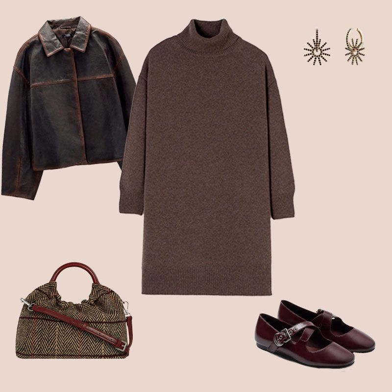 Look vestido de punto de lunes a domingo diciembre 2025
