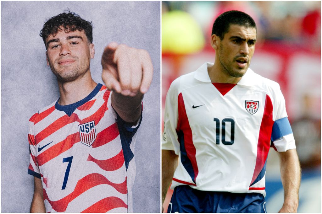 Giovanni Reyna y su padre, capitán histórico de la Selección de Estados Unidos.