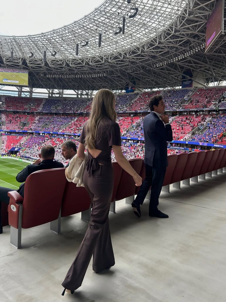 Daniela Figo el fin de semana en Budapest para la final de la Champions.