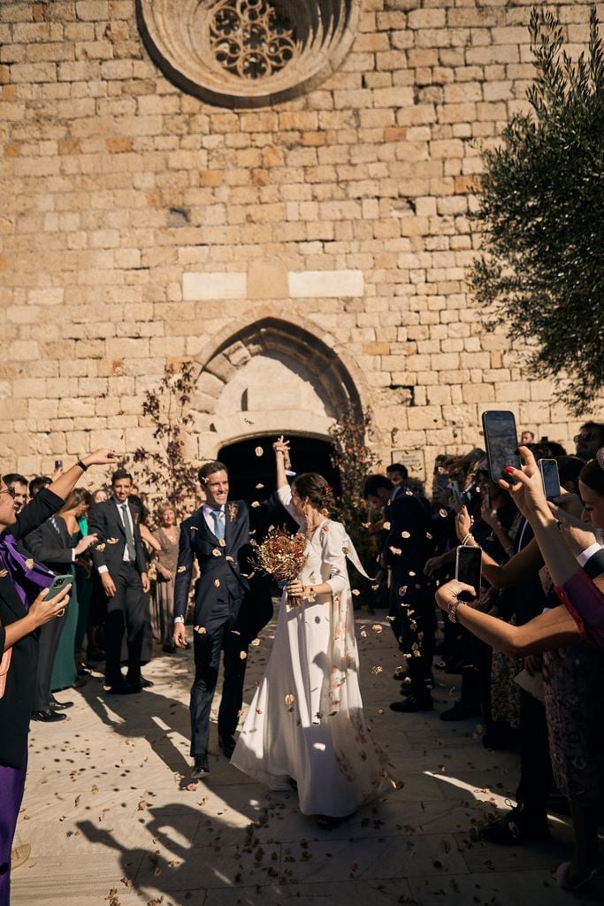 Novia viral Marta con vestido de Irene Toledano
