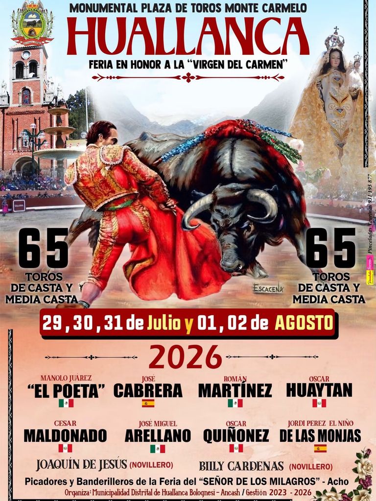 Cartel de la corrida de Jordi Pérez, 'El niño de las monjas'