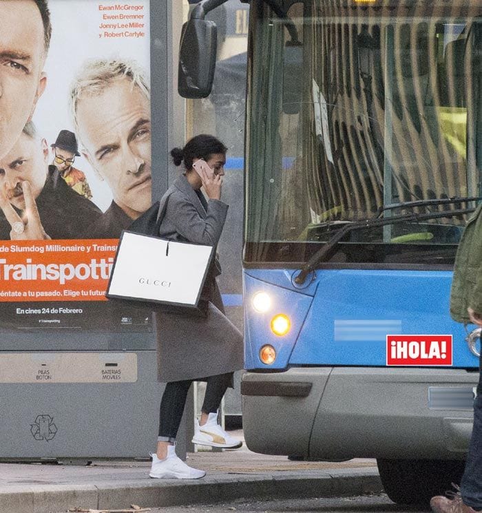 Georgina Rodríguez coge el autobús