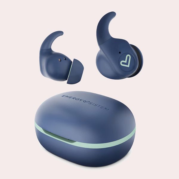 Auriculares True Wireless Energy Sistem Arena Indigo, Bluetooth 5.3, IPX5, Secure-Fit y Esmart Connect App