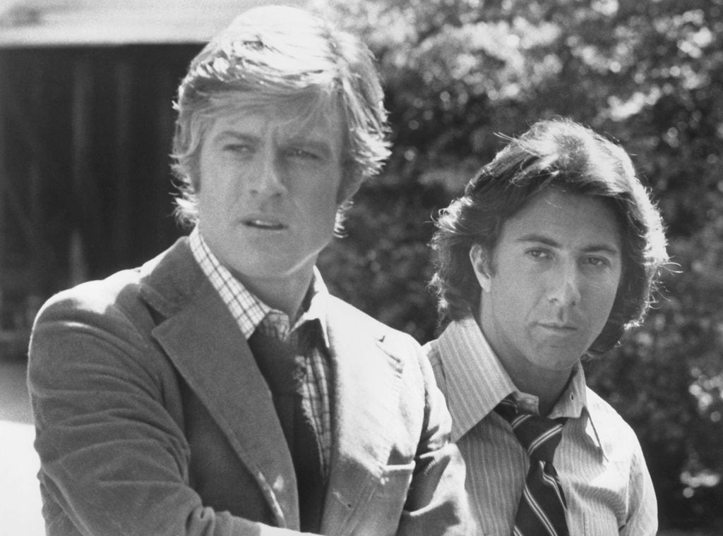 Robert Redford y Dustin Hoffman en la película  'All The President's Men'