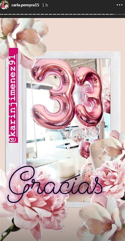 Más de una tarta, mucho amor y un sueño cumplido, así ha celebrado Carla Pereyra su cumpleaños 