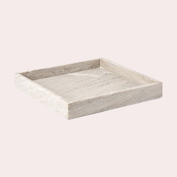 Bandeja decorativa pequeña de mármol Venice