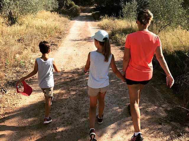 Noemí Galera y sus hijos