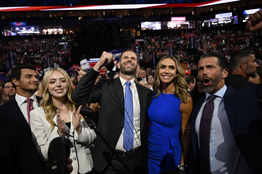 Tiffany Trump, Eric Trump, Lara Trump y Donald Trump Jr. 