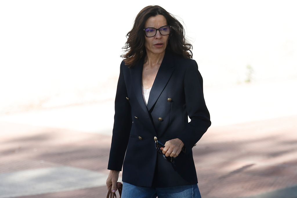 Silvia Bronchalo a su llegada a los juzgados de Alcobendas