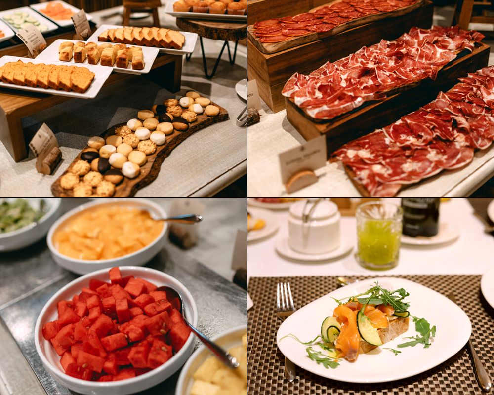 Embutidos de calidad, bollería artesana, fruta fresca, tostadas saladas... algunas de la propuestas del desayuno del hotel vallisoletano.