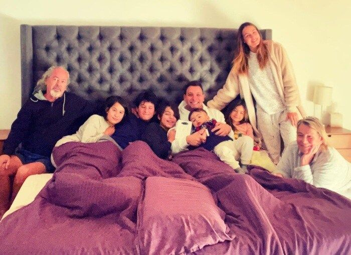 Pato Borguetti y su familia en su cumpleaños 48
