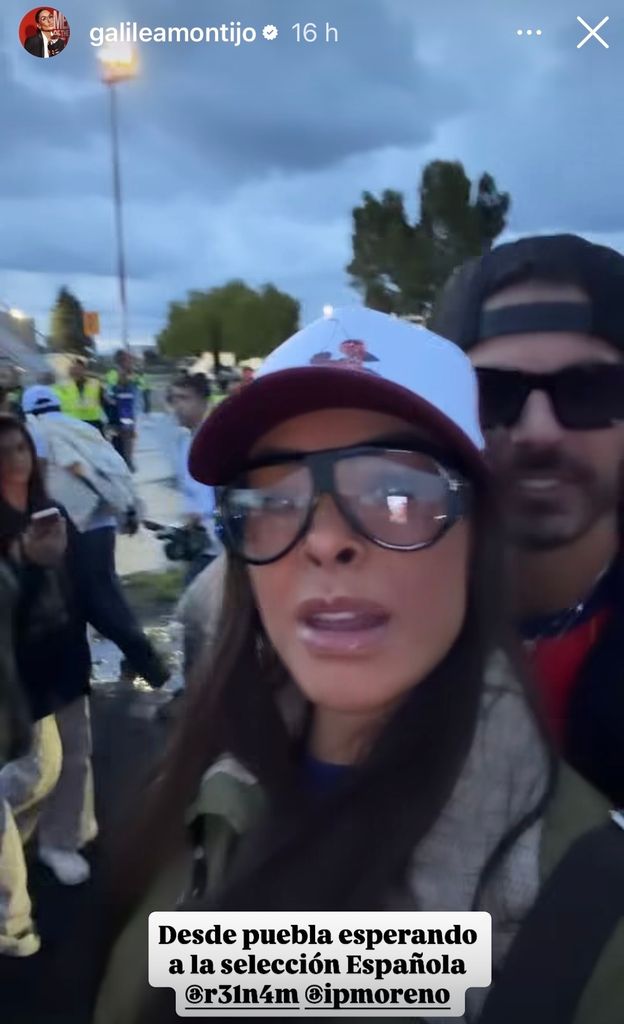 Galilea Montijo y su novio llegaron a Puebla el domingo 7 de junio para ver la llegada de la selección española.
