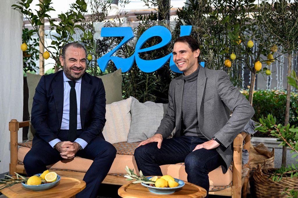 Escarrer con Rafa Nadal, en la presentación de su nueva línea de hoteles en 2022