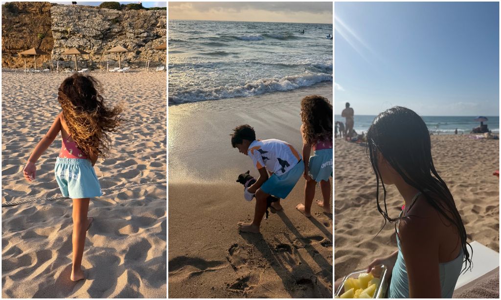El verano se disfruta mejor en la playa, como bien lo han comprbado Alana, Mateo y Eva.