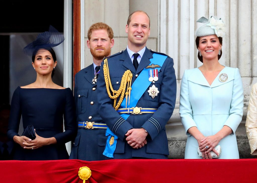 Guillermo, Kate, Harry y Meghan en una imagen de archivo