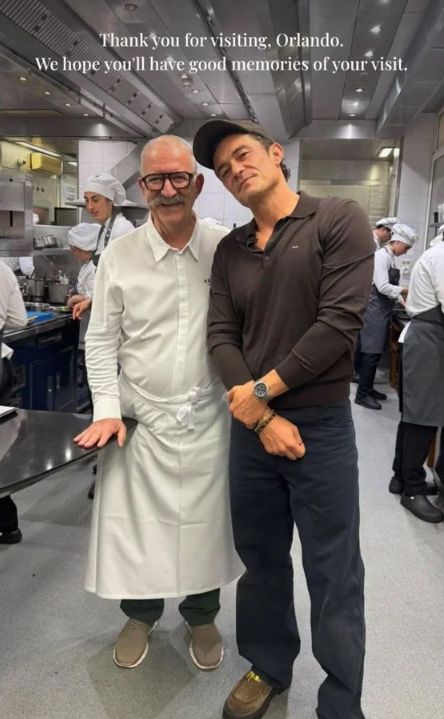 Pedro Subijana y Orlando Bloom.