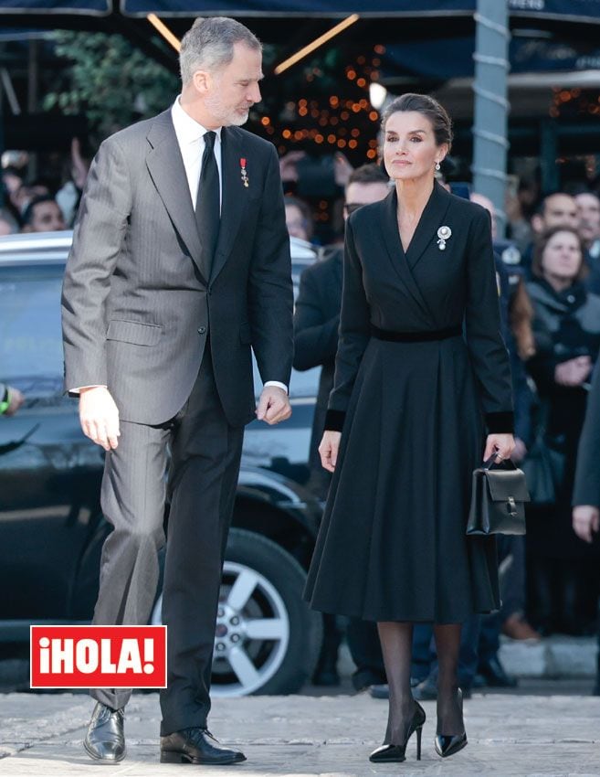 reina Letizia funeral rey Constantino de Grecia