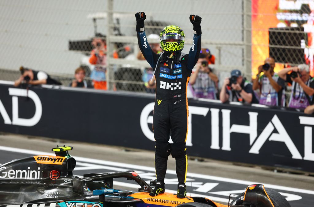 Lando Norris, de McLaren, tras proclamarse campeón del mundo de F-1