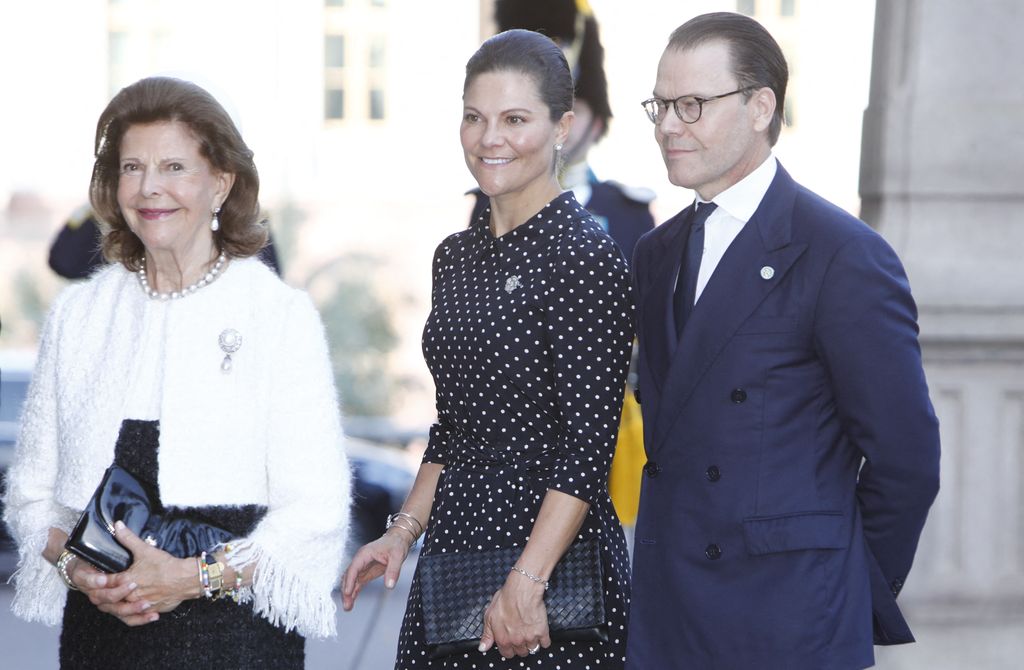Silvia de Suecia, Daniel de Suecia y Victoria de Suecia en la apertura del Parlamento