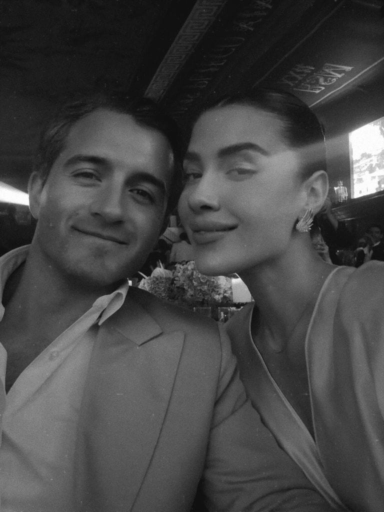 Michelle Salas y su esposo, Danilo Díaz Granados en el cumpleaños de Ricardo Salinas Pliego