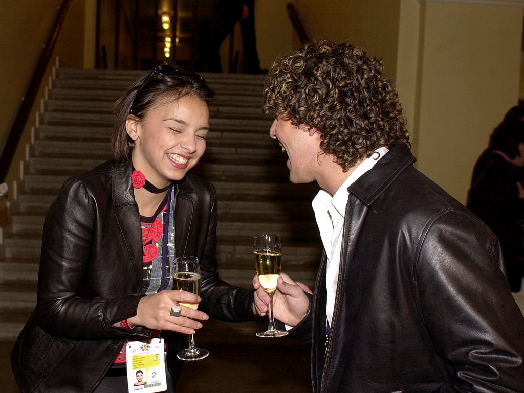 Chenoa y David Bisbal en Tallín en 2002, cuando eran pareja