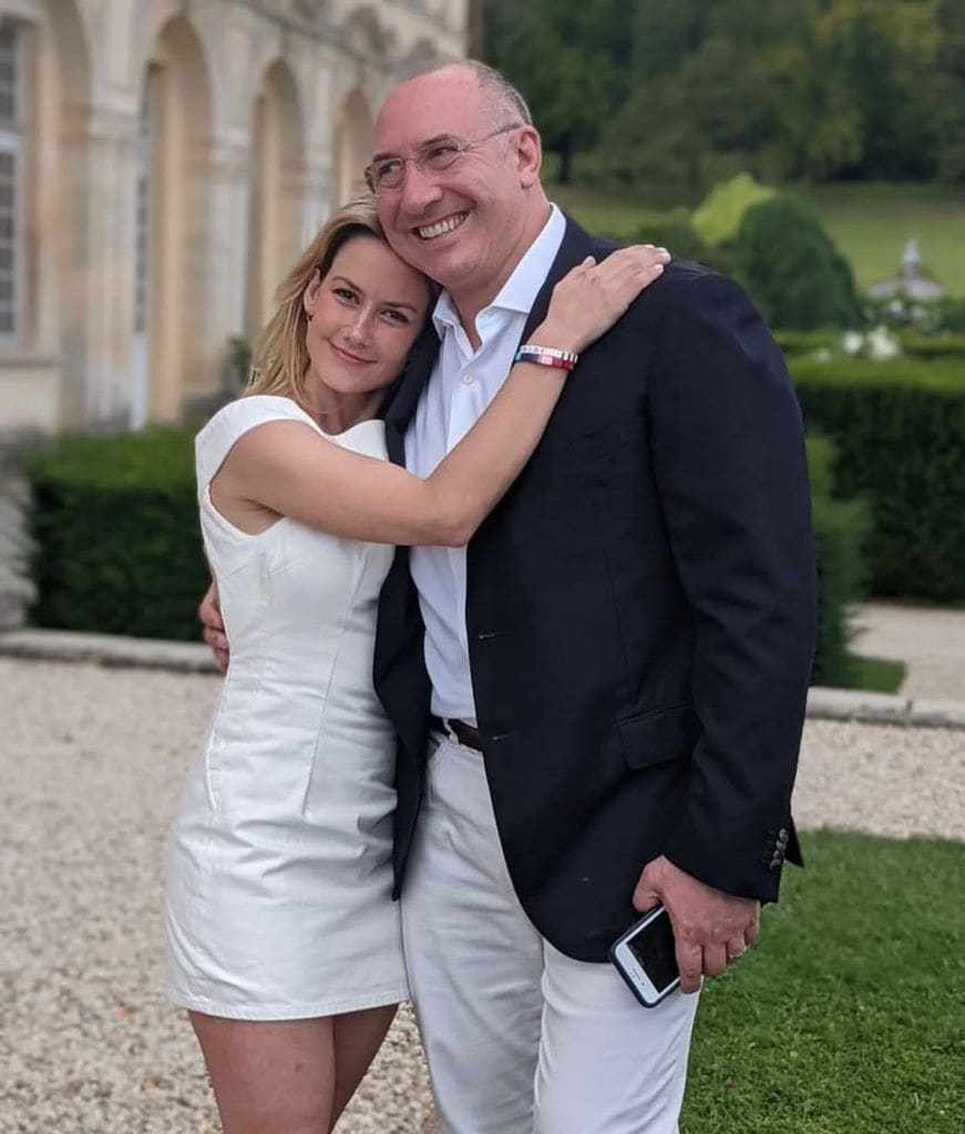 Altair Jarabo y su esposo Frederic García.