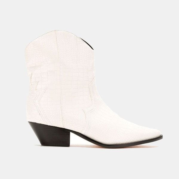 botines blancos