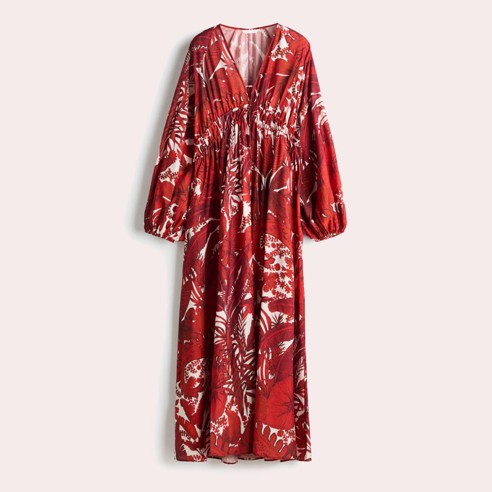 Vestido túnica con mangas globo